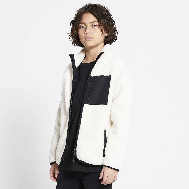 Pile jacket "Edor Star" Off white